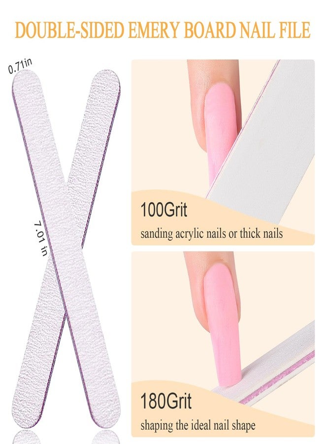 Furtherpretty Nail Buffer and Shine Kit, 4 Sided Nail Buffer Block Nail Files for Natural Nails Buffing Sanding Polishing Fingernail Smoother Block 100/120/240/600/3000 Grit Nail Filer Manicure Tools - Image 4